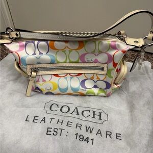 Coach Multicolor Signature Shoulder Bag